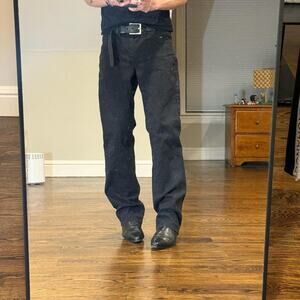 vintage 2000s wide leg black lee y2k pants